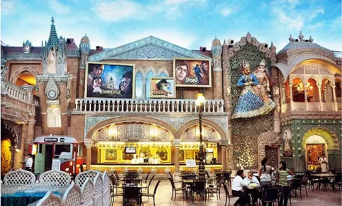 Kingdom of Dreams Show featuring spectacular live performances, vibrant costumes, music, dance, and cultural entertainment together.