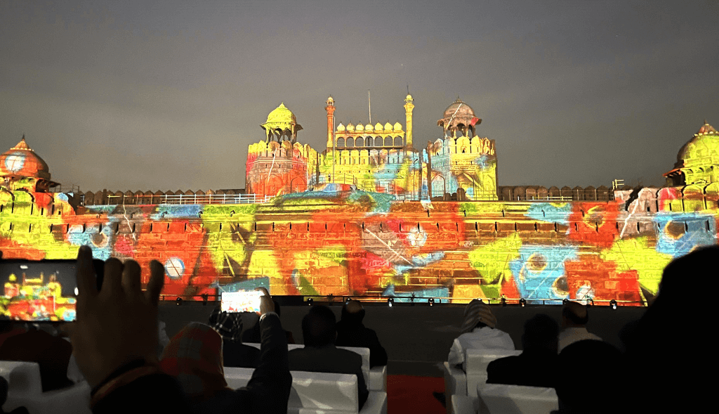 Red Fort Sound and Light Show illuminating historic Mughal architecture with spectacular visual storytelling and cultural performances nightly.