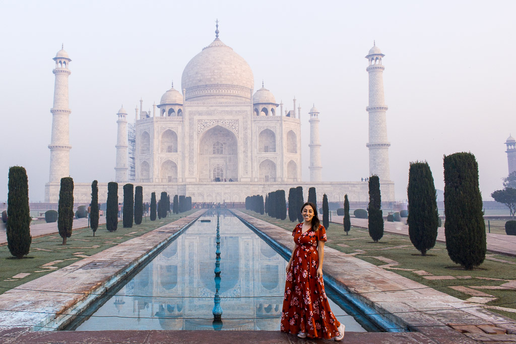 Taj Mahal at sunrise showcasing breathtaking marble beauty, peaceful surroundings, and unforgettable early morning sightseeing experiences together.