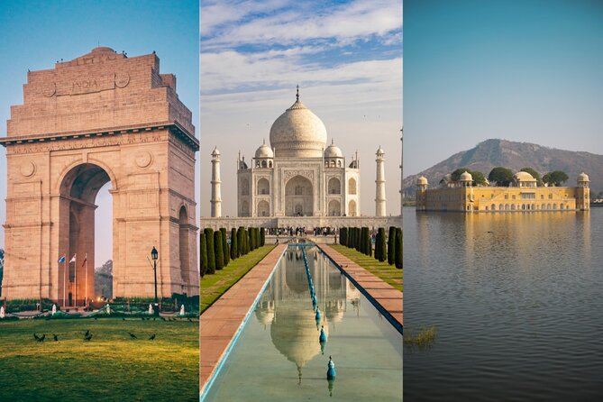 3-day Golden Triangle tour featuring Delhi, Agra, Jaipur, Taj Mahal, forts, palaces, and cultural heritage attractions.