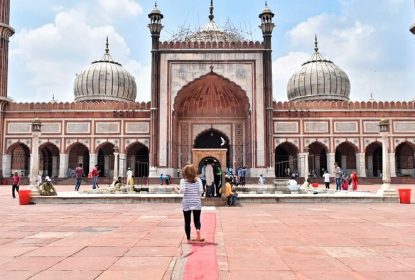 India Gate, Taj Mahal and Jal Mahal iconic monuments of India