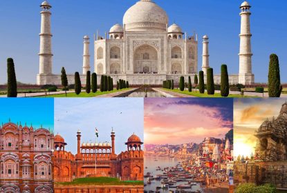 Golden Triangle Tour featuring Taj Mahal, Hawa Mahal, Red Fort, Varanasi Ghats and Khajuraho Group of Monuments